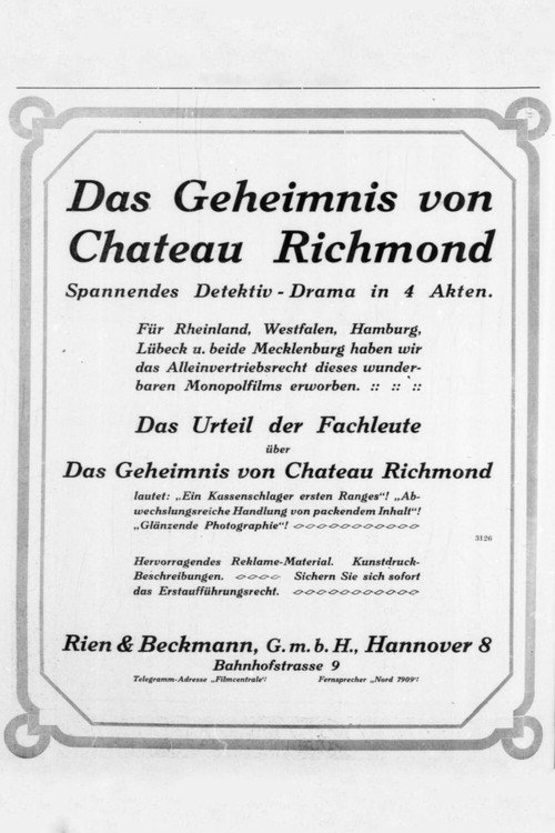 Das Geheimnis von Chateau Richmond — постер