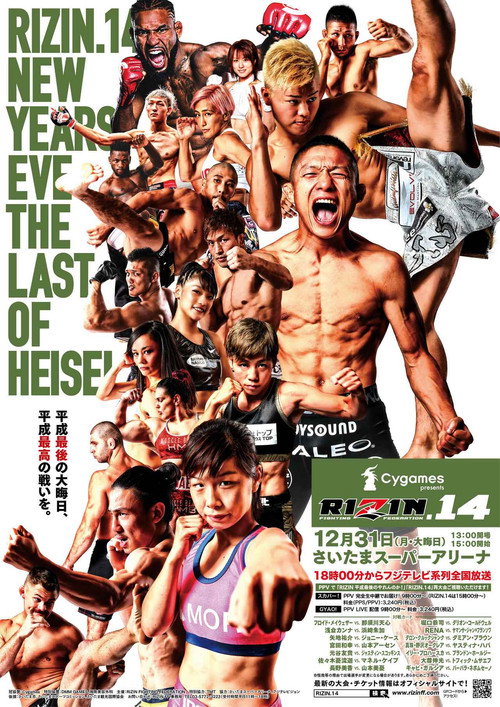 Cygames presents RIZIN.14 — постер