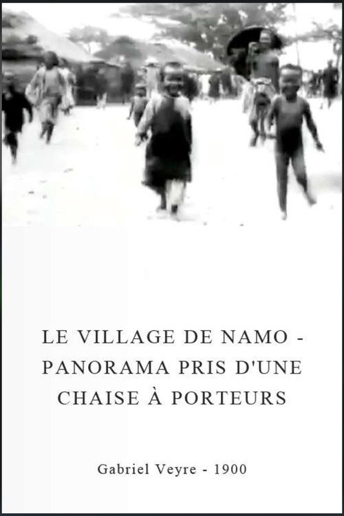 Le village de Namo - Panorama pris d'une chaise à porteurs — постер