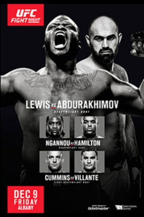 UFC Fight Night 102: Lewis vs. Abdurakhimov — постер
