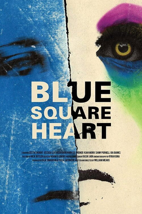 Blue Square Heart — постер