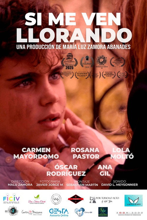 Si me ven llorando — постер