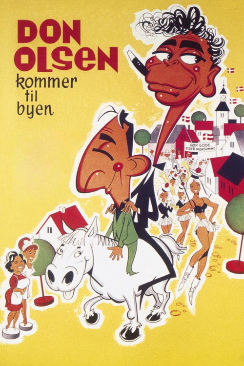 Don Olsen kommer til byen — постер