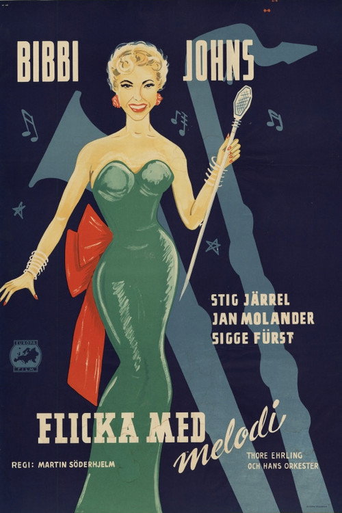 Flicka med melodi — постер
