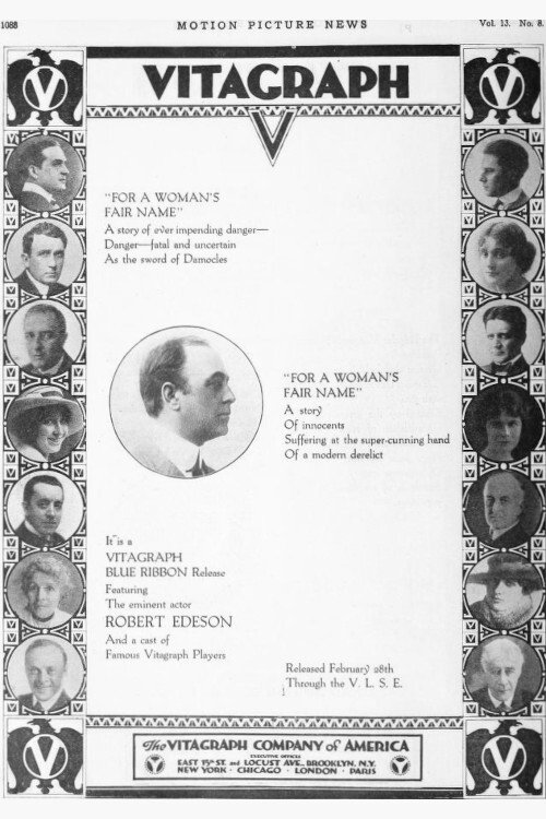 For a Woman’s Fair Name — постер