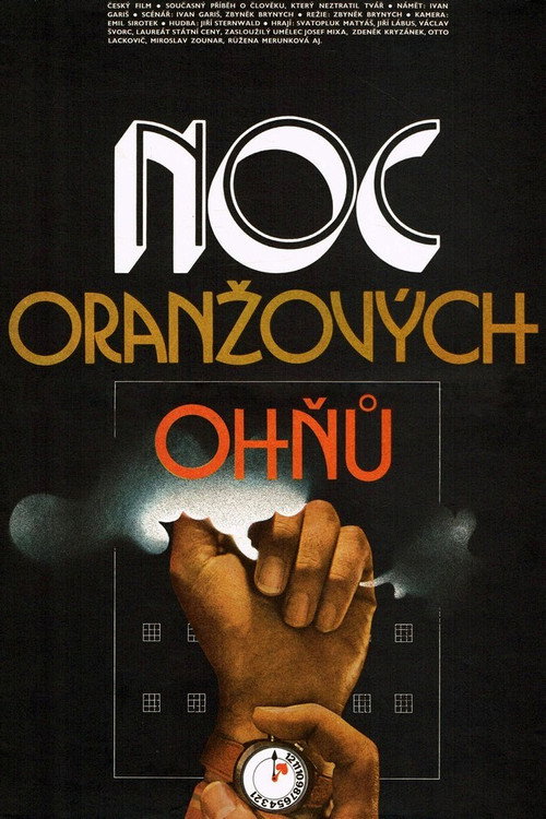 Noc oranžových ohňů — постер