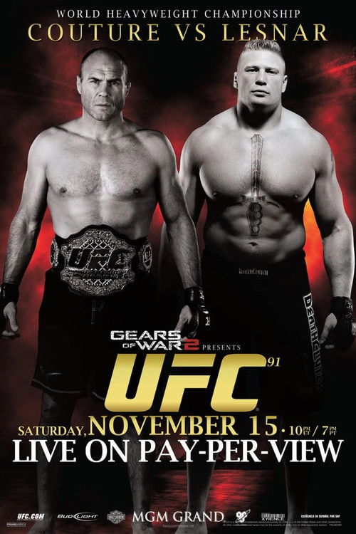 UFC 91: Couture vs. Lesnar — постер