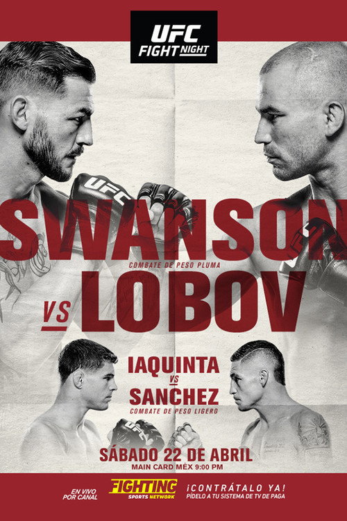 UFC Fight Night 108: Swanson vs. Lobov — постер