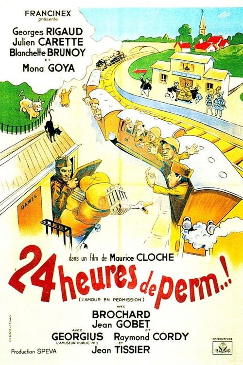 Vingt-quatre heures de perm' — постер